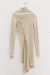 Marc le bihan top cutting ball collar skirt 2760 Tilleul